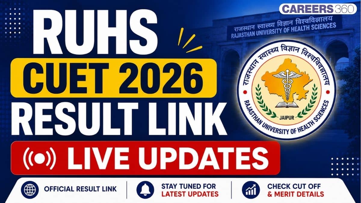 RUHS CUET 2026 Result Link Live: Scorecard PDF Download Link, Release Time, Official Website